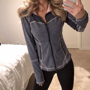 Zella Jacket - Grey/Pink